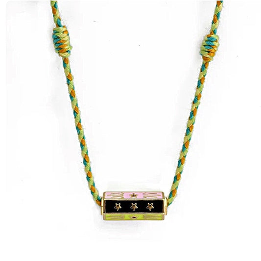 LUCKY #1 - braid necklace