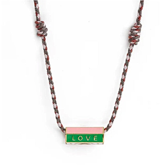 LOVE #3 - braid necklace